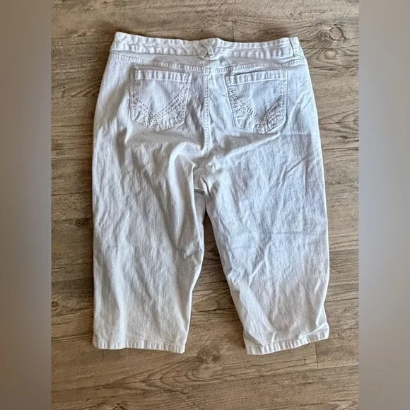JMS Plus Size 22 White Capri Pockets - Picture 4 of 6
